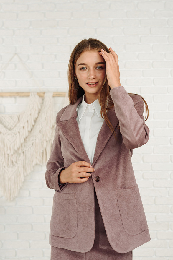 Oversized corduroy blazer