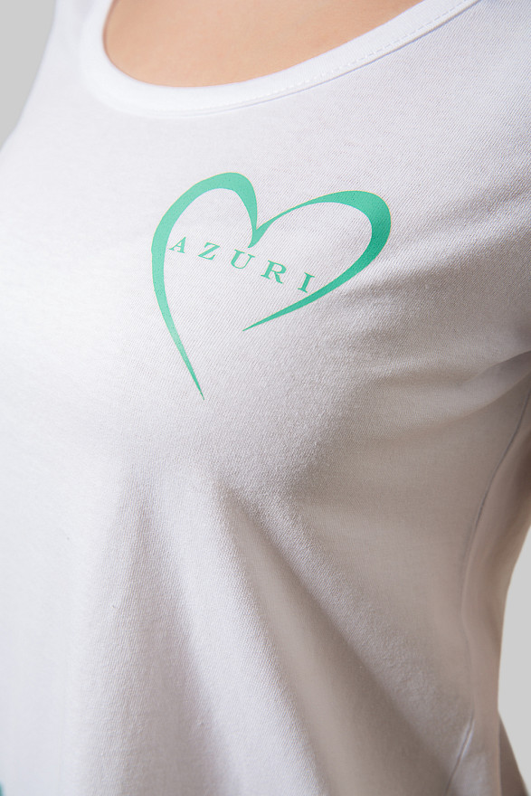 Ruffle t-shirt in mint