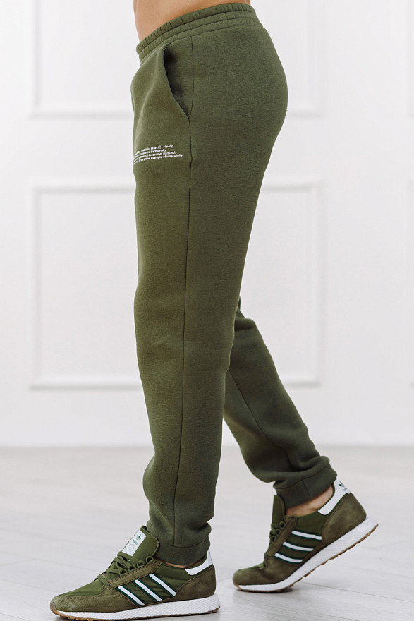 Зимові спортивні штани хакі