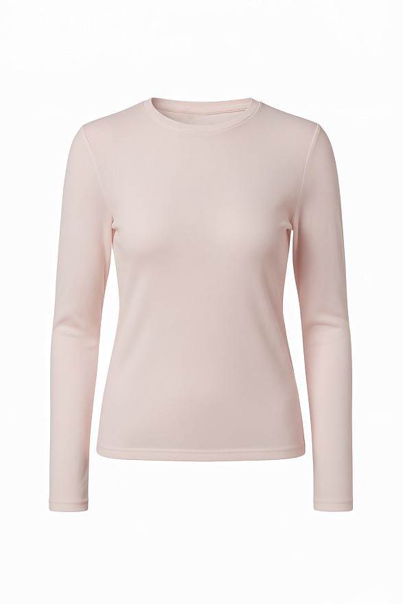 Pink long sleeve t-shirt made of soft jersey
