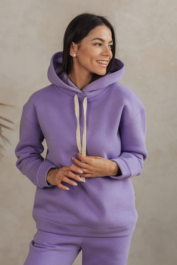 Lilac fleece sweatshirt  