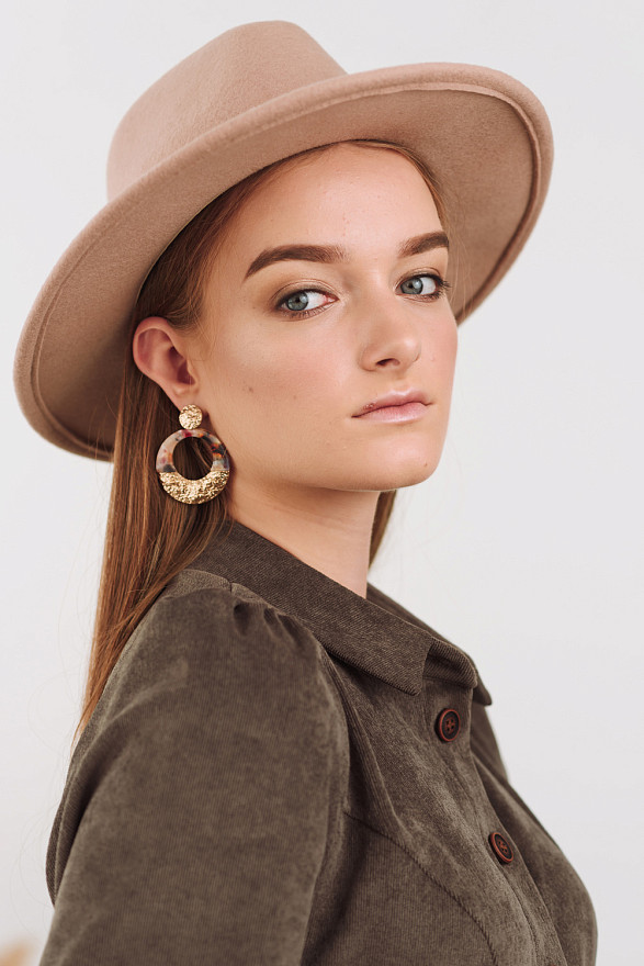 Corduroy shirt dress