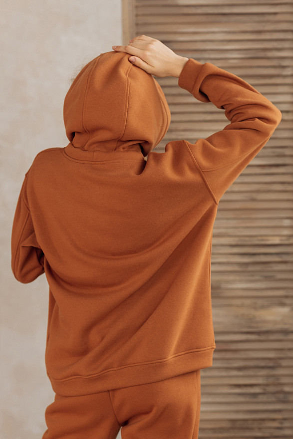 Карамельний світшот з кишенею