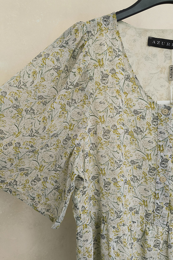 Струящееся шифоновое макси платье