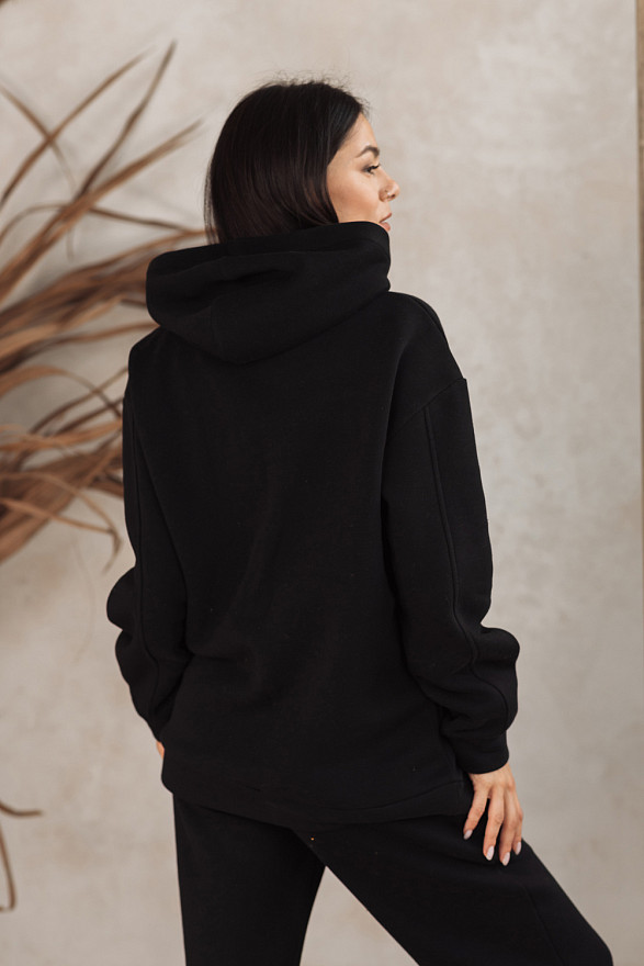 Black winter sweatshirt