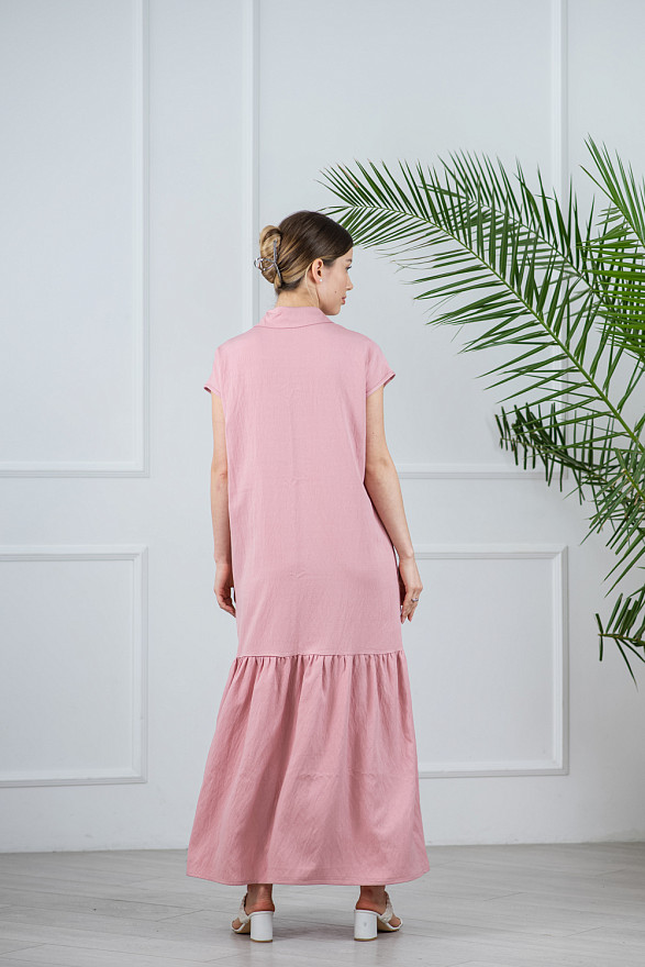 Платье из льна-жатка.