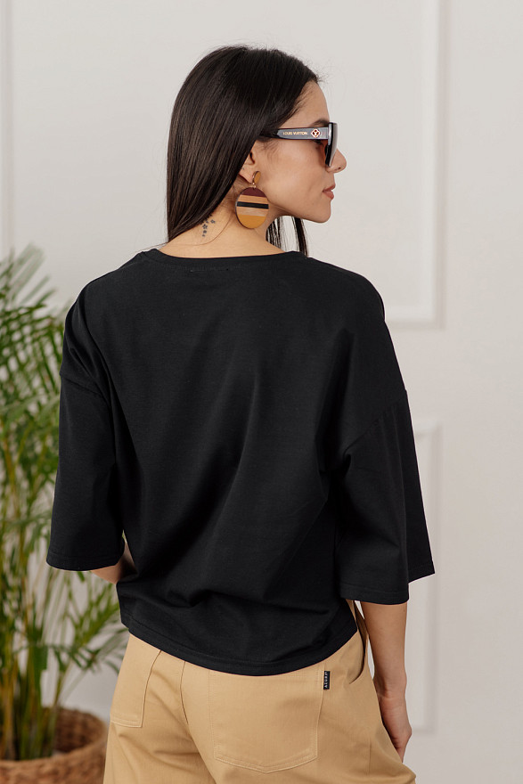 Long Sleeve Black T-shirt