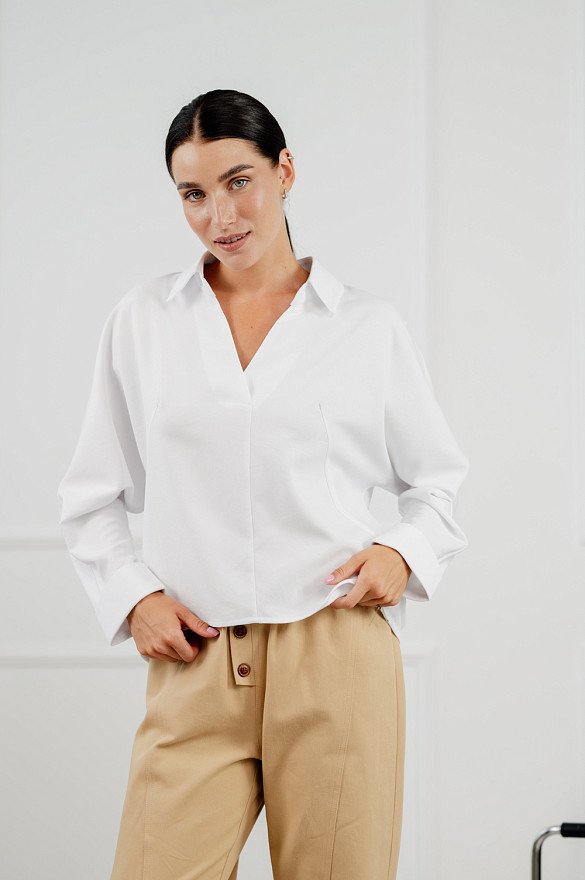 Casual white blouse