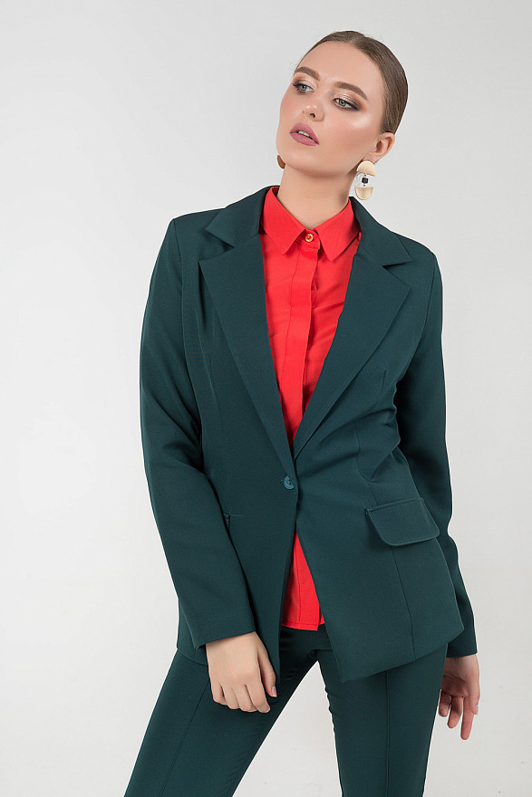 Classic blazer with button