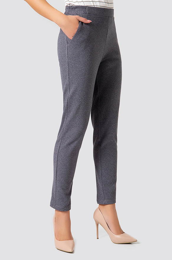 Зимние повседневные брюки серого цвета