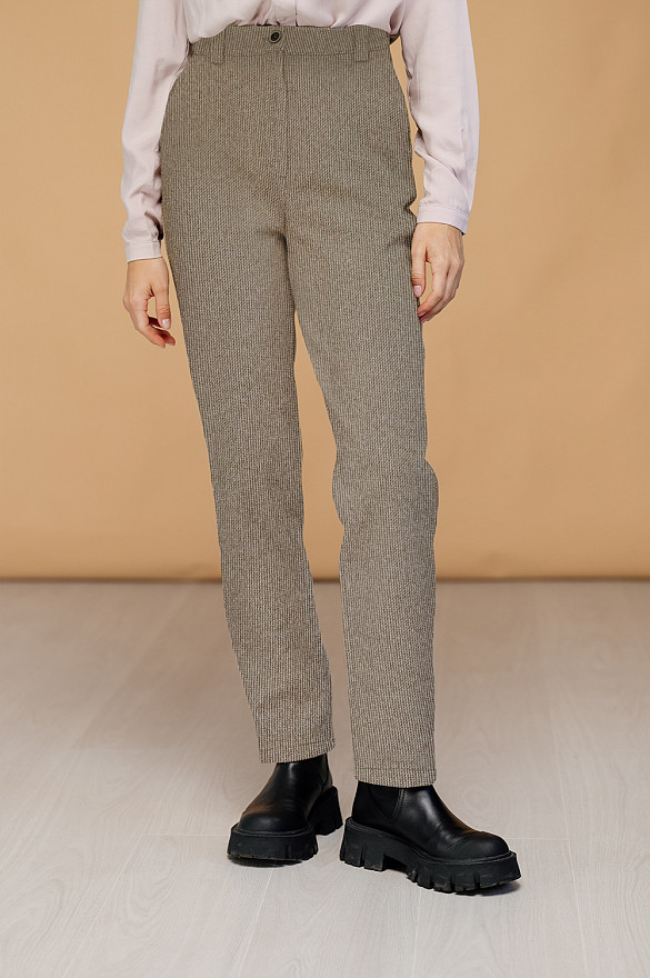 Straight warm trousers in 