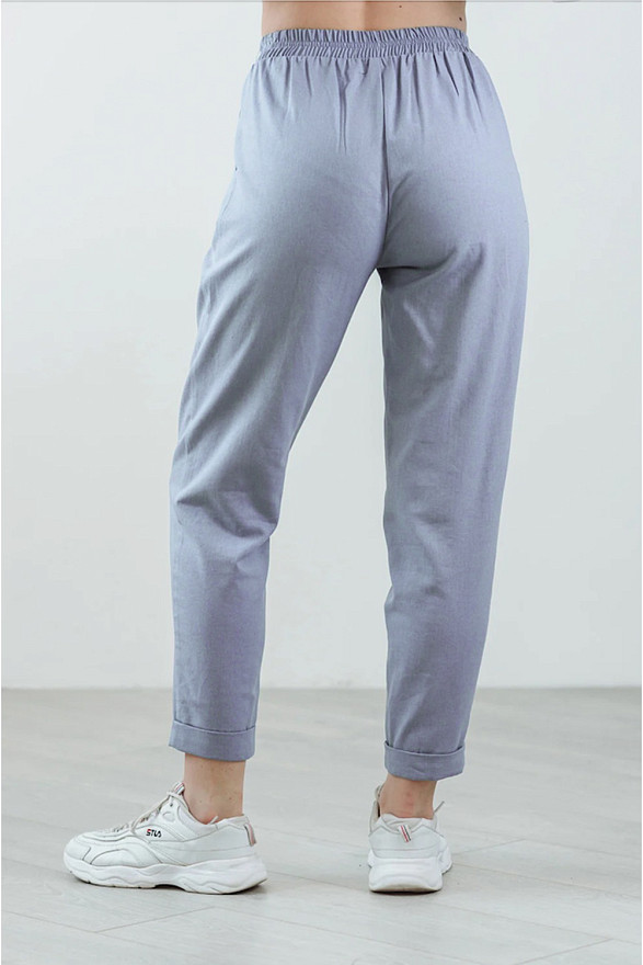 Linen basic trousers