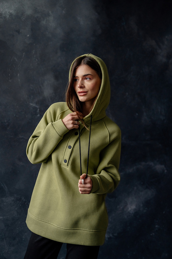Olive Oversized Sweatshirt