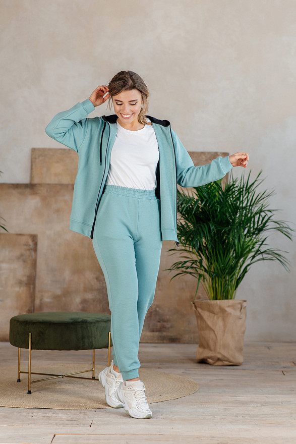 Свитшот на молнии с капюшоном