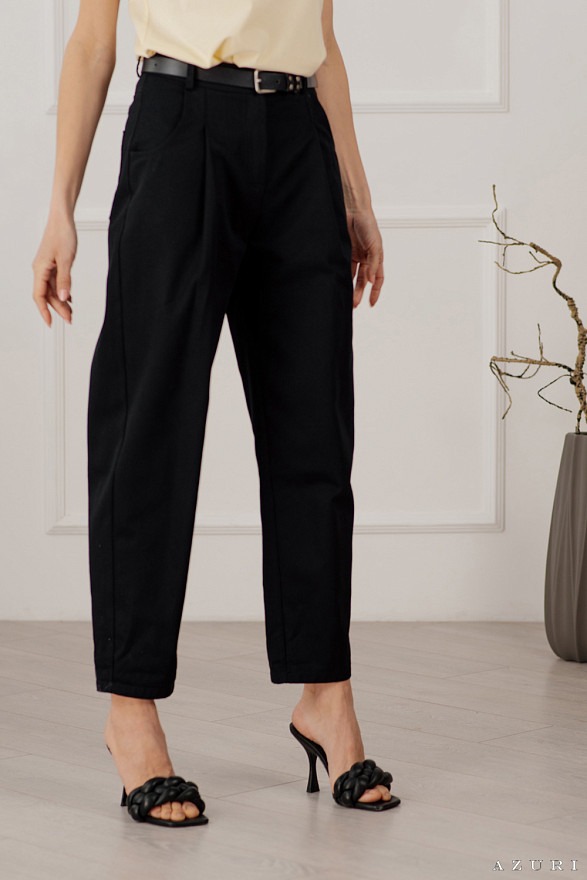 Джинсы бананы с высокой посадкой