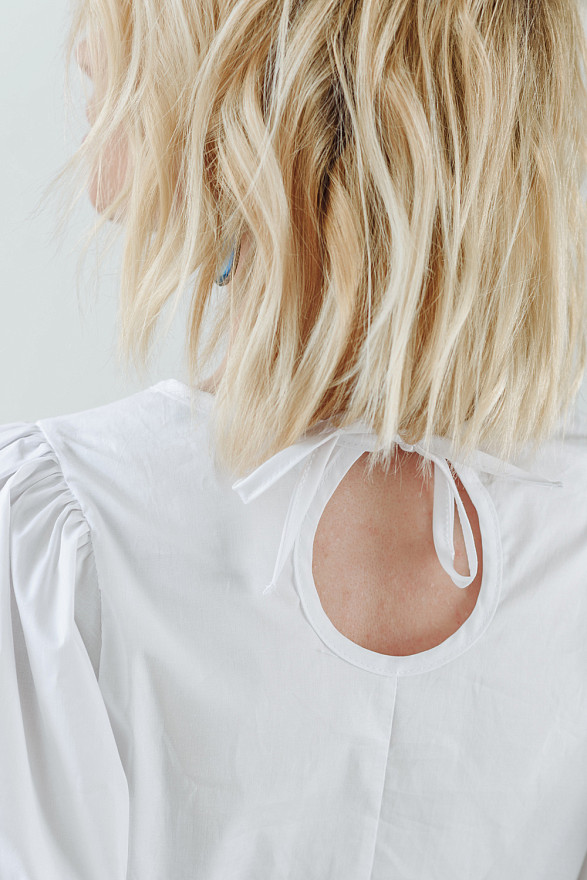 White cotton blouse