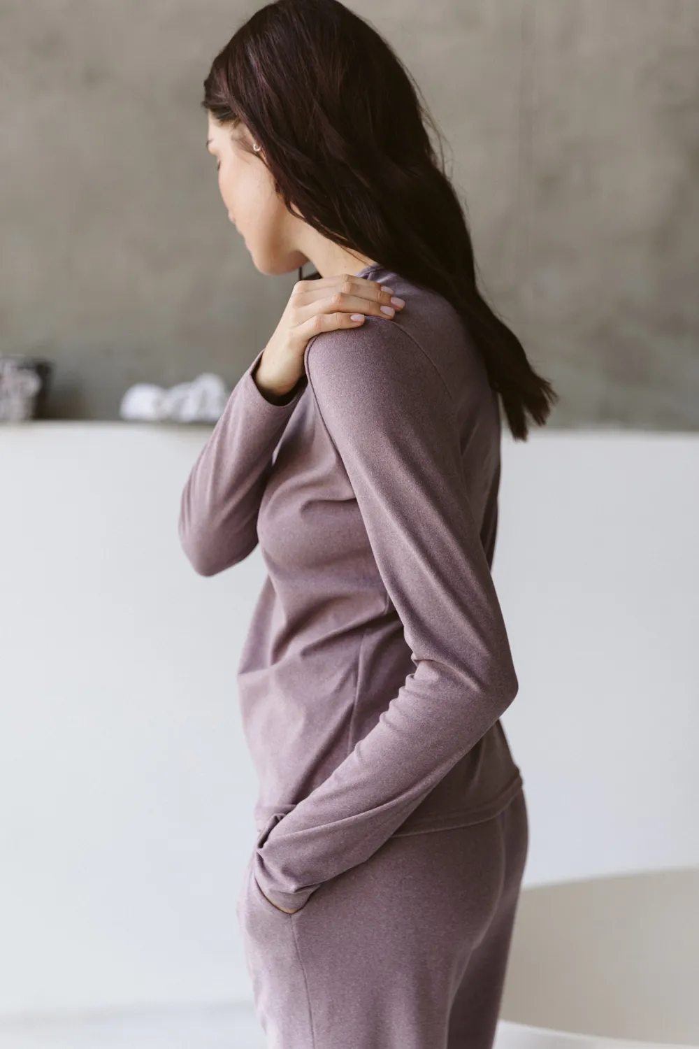 Knitted pajamas with pockets