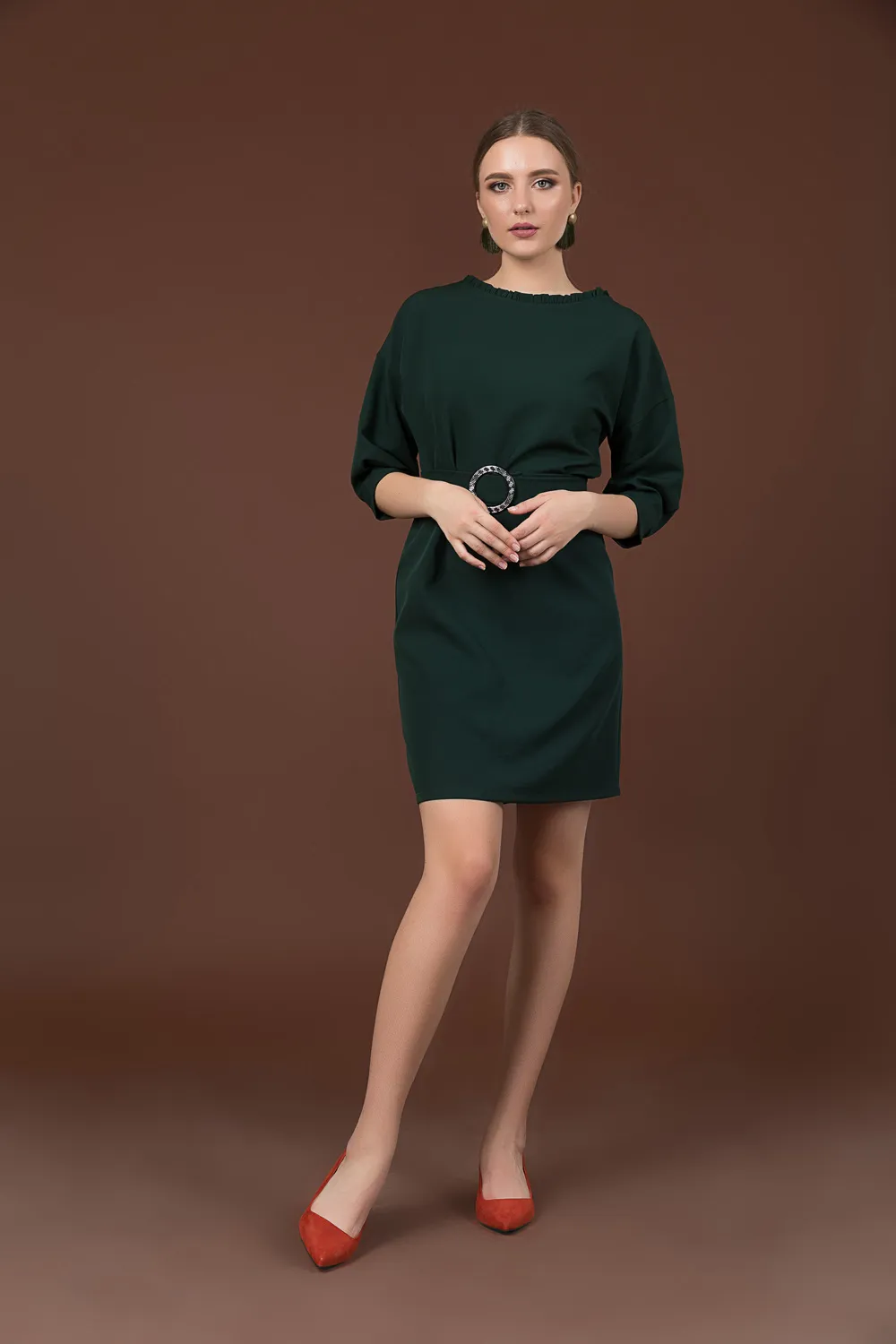 Dress with belt