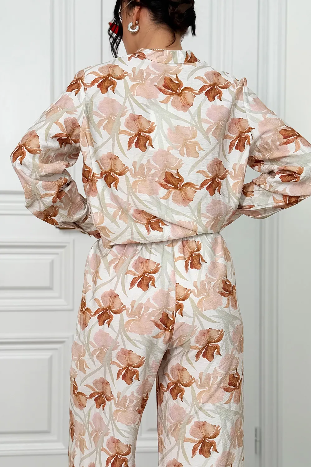Caramel Muslin Shirt and Trousers Suit