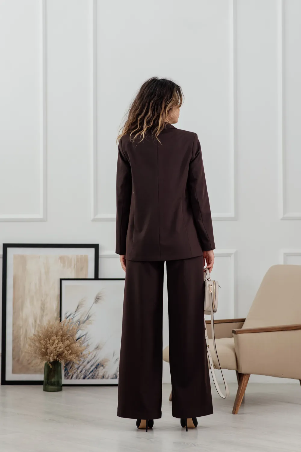Chocolate button down jacket