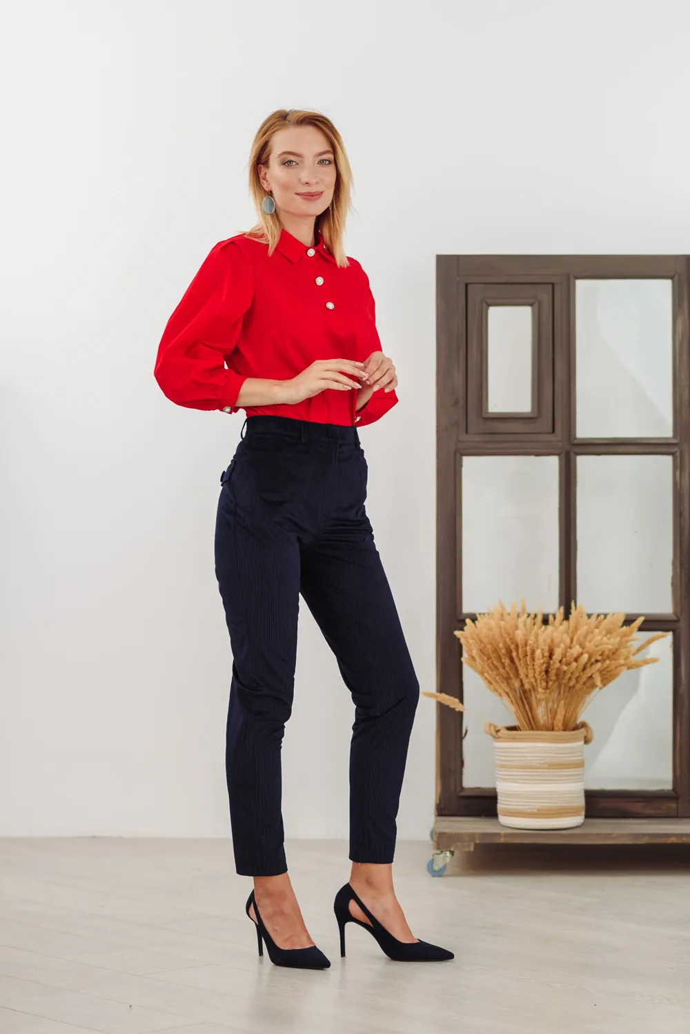 Navy Blue Corduroy Pants