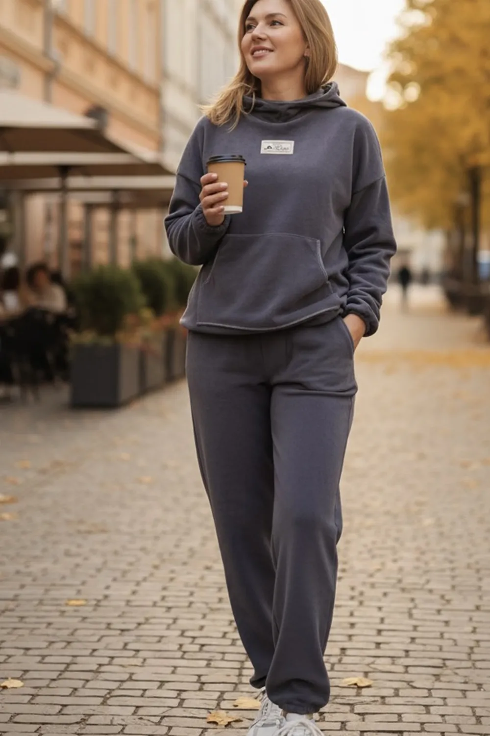 Graphite fleece suit