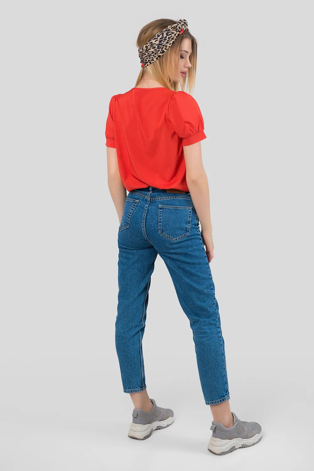 Coral blouse