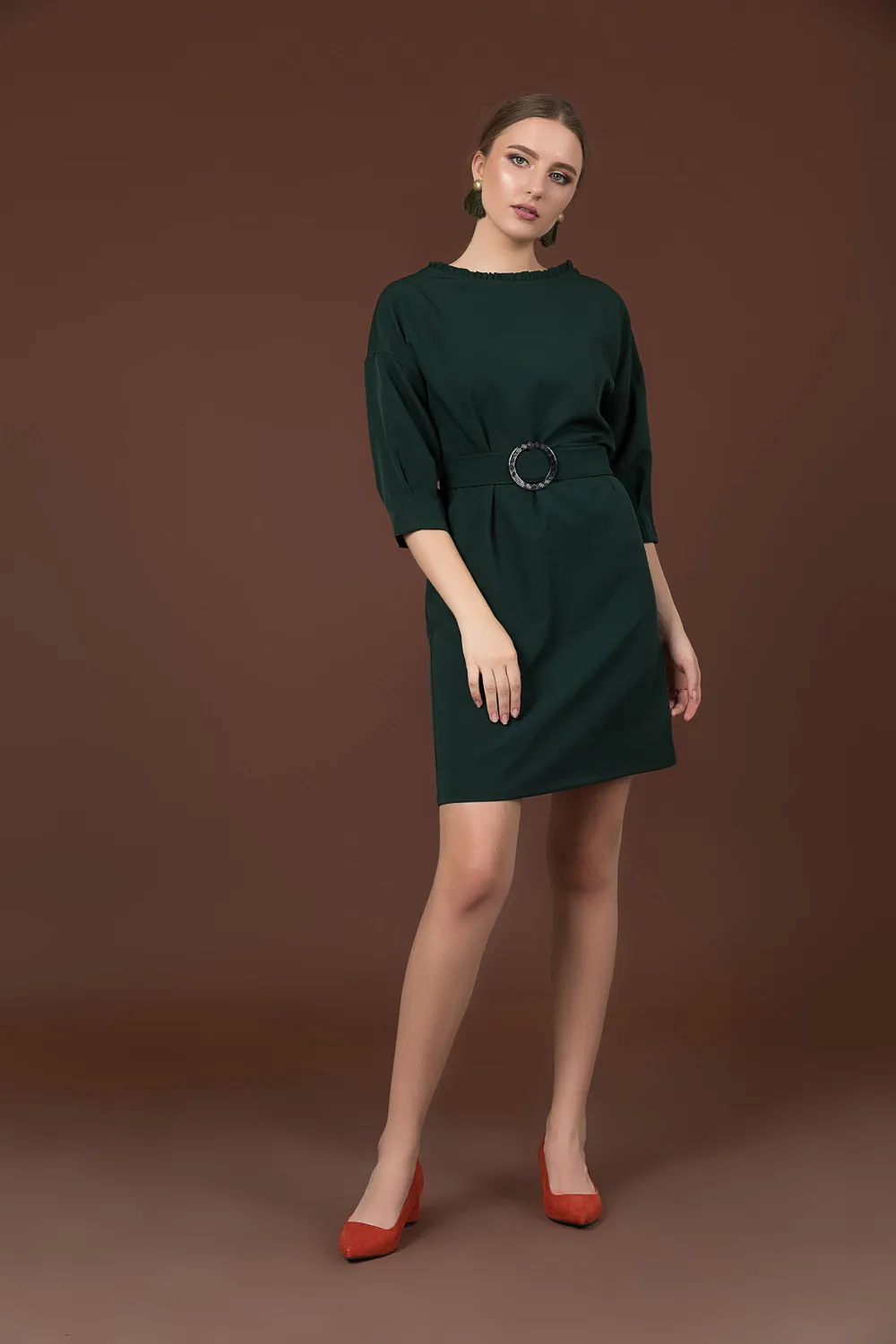 Dress with belt