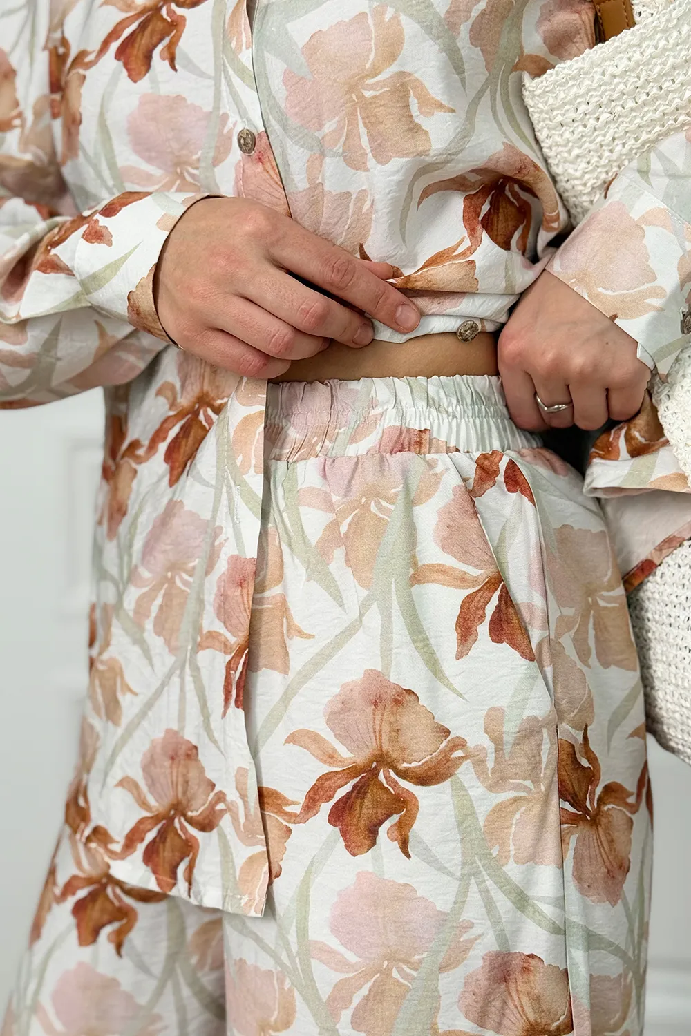 Caramel Muslin Shirt and Trousers Suit