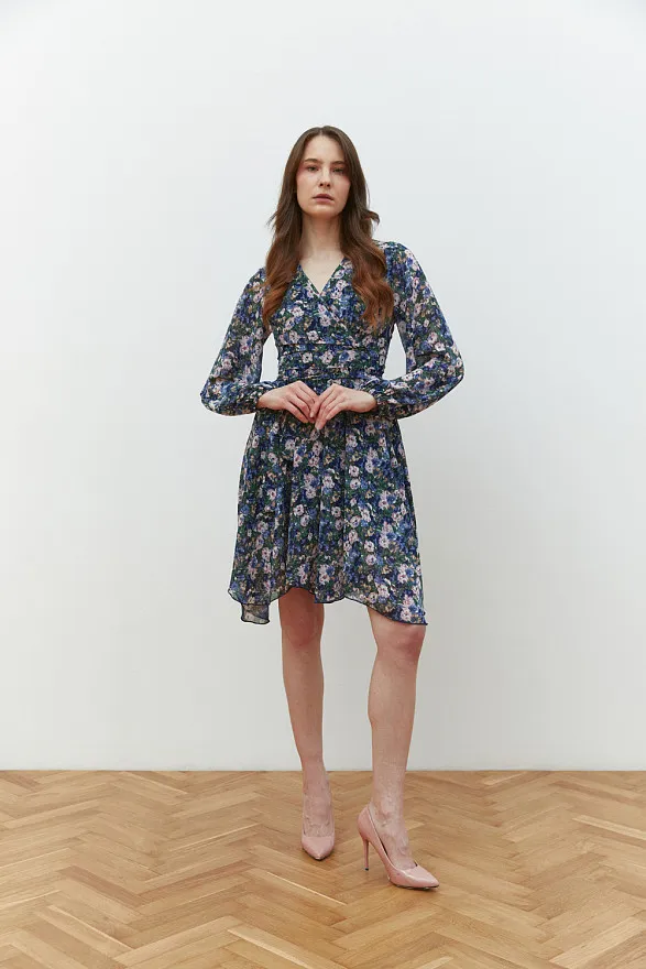 knee length dresses for ladies Polka-Dot Belted Midi Dress  New York & Company