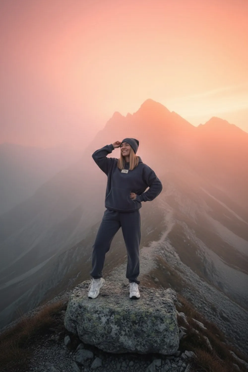 Graphite fleece suit