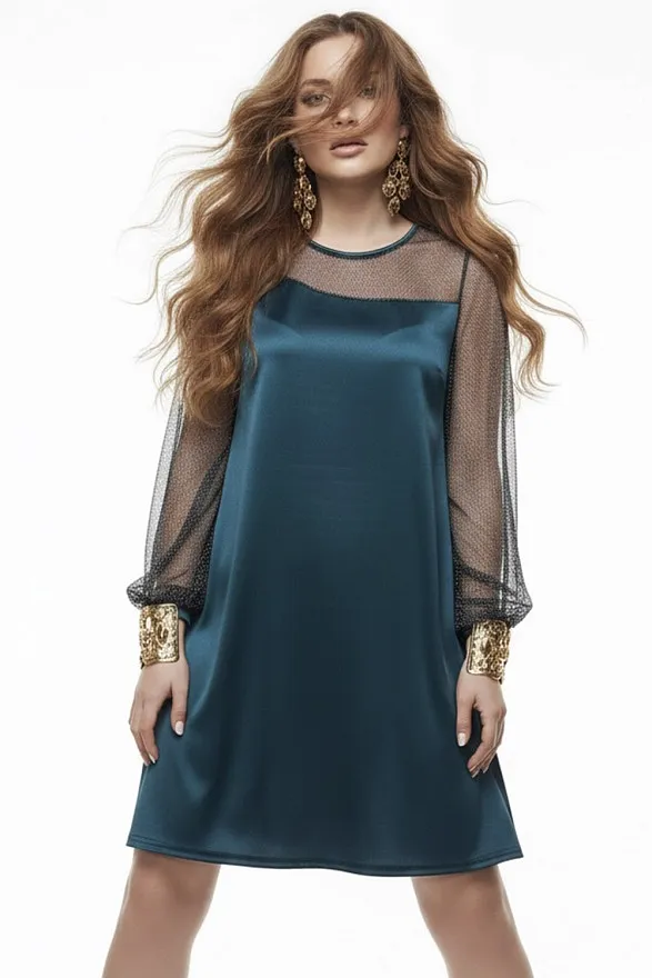 chinese dress ladies LET LOOSE MESH MAXI DRESS  AKIRA