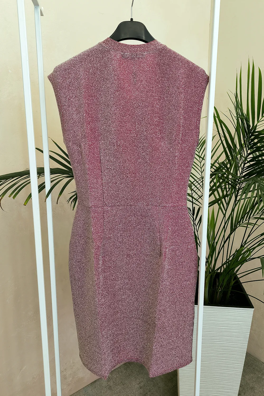 Red wrap dress